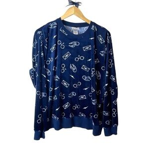 Harry Potter Wizarding World Women’s Soft Velour Lightweight Sweatshirt Size L